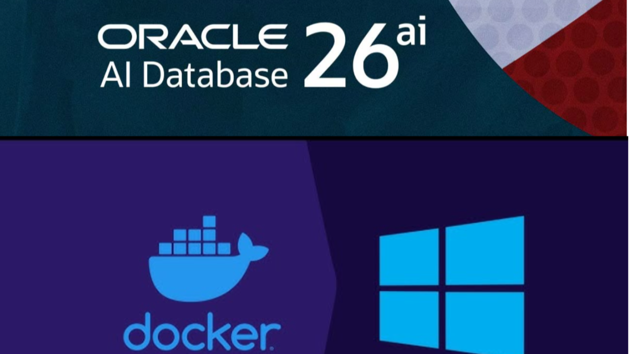 Oracle Database 26ai Free lab running in Docker on Windows